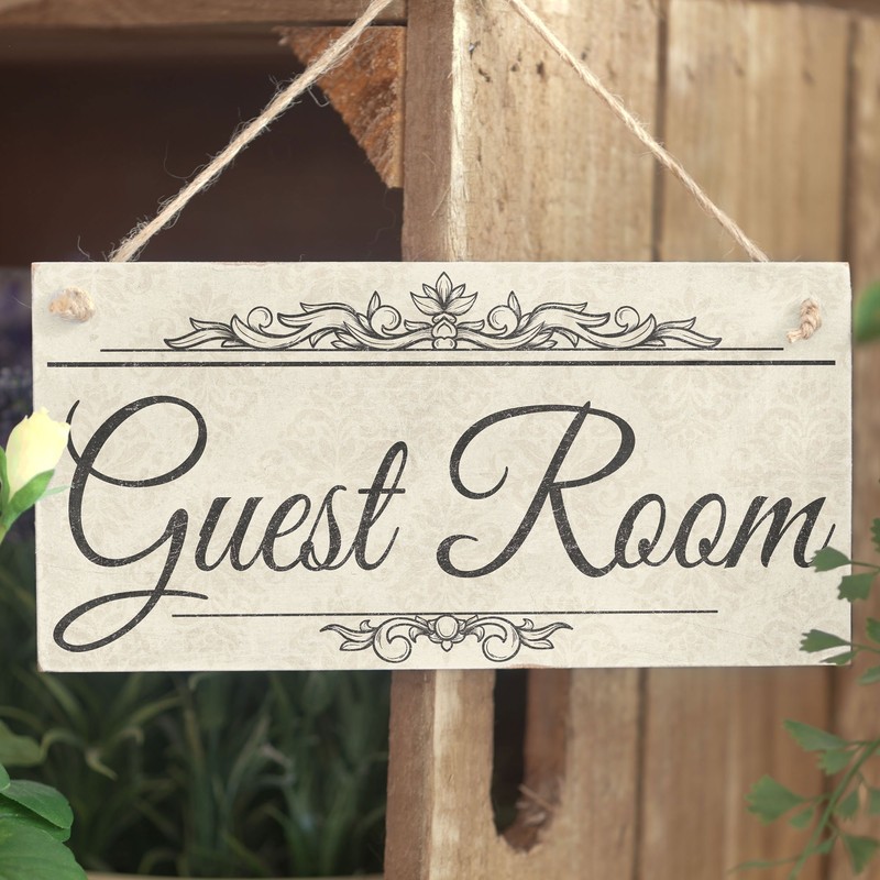 Guest Room - Handmade Shabby Chic Wooden Sign/Plaque