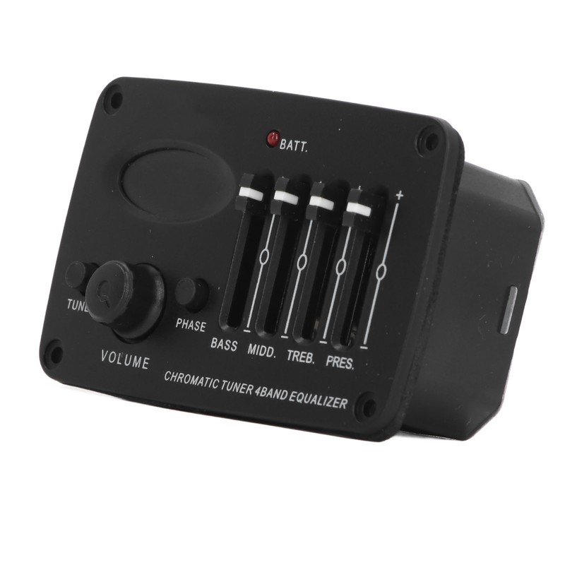Acoustic Guitar 4 Band Equalizer EQ Preamps Piezo Pickup Chromatic