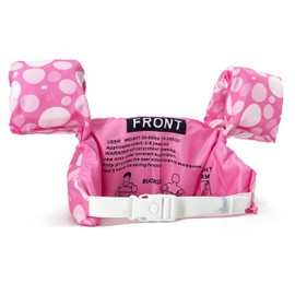 Silfrae Swim Vests Swim Floatation Vest Learn-to-Swim Device Weighing from 30 to 50 lbs (Pink Flamingo)