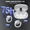 Wireless Earbuds, 75H Bluetooth 5.3 Headphones Wireless Running with ENC
