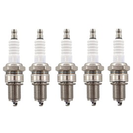 MCHNIC 5 x Spark Plug Replaces F6TC F7TC F7RTC LR17YC BP6ES RC12YC N9YC W7DC for Hecht Einhell Fuxtec Brast Scheppach Lawn Mower Lawn Tractor Generator etc.
