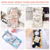 Milisten 30 x Angel Charms, Small Cherub Angel Miniatures, Resin