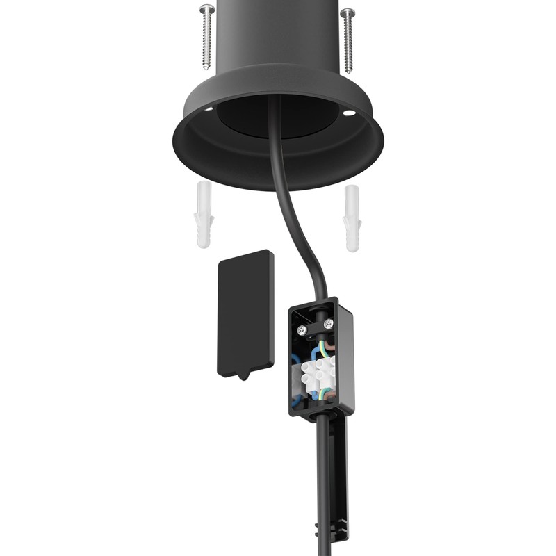 ledscom.de Poru Garden Socket Column with Ground Spike for Outdoor