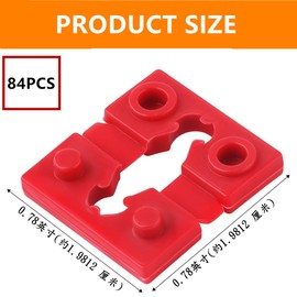84 Pcs Plastic Switch Receptacle Spacers, Non-Conductive Electrical Outlet Spacers,Gaskets for switches and receptacles, Outlet gaskets for Electrical Boxes (red)