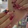 Uñas Postizas con Punta Francesa, Uñas Press on para Manos,