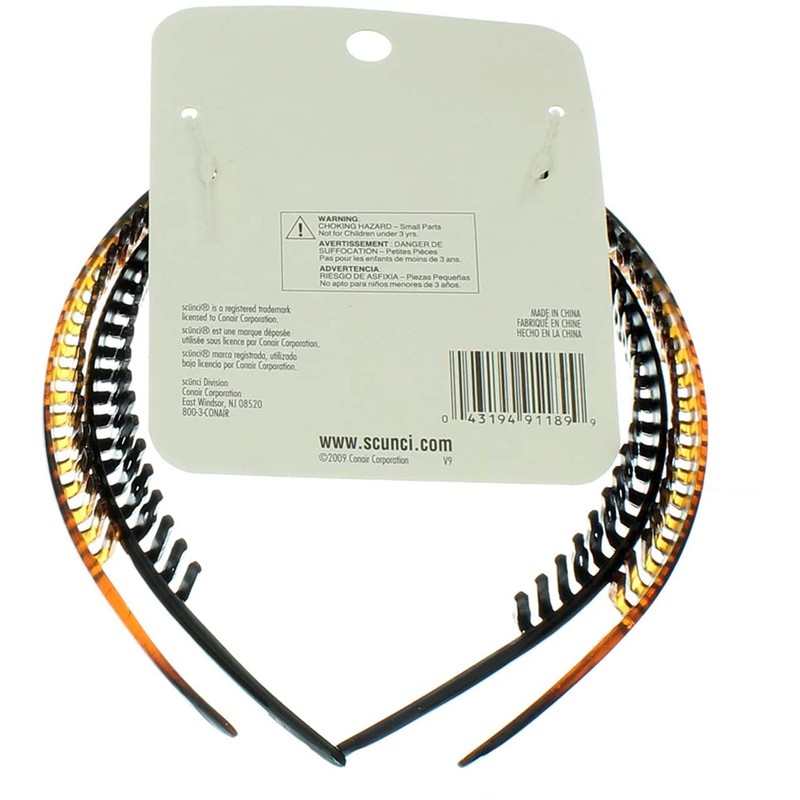 Scunci Effortless Beauty Headbands, 1 Count (Pack of 2)