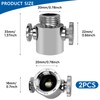 2pcs G1/2 Head Shut-Off Valve, Water Flow Control Valve, Shower