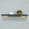 Pack of 2 Triangular Wall Brackets, Shelf Brackets, Triangle Shape,