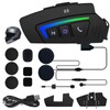 Auriculares Bluetooth para Motocicleta con Micrófono, Micrófono Suave y Duro