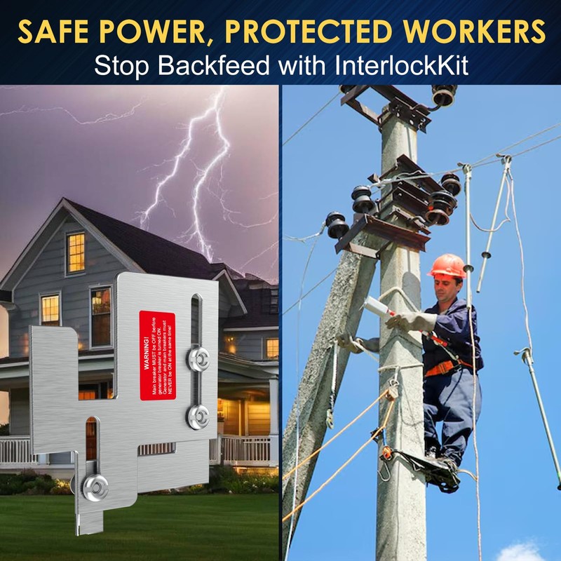 Generator Interlock Kit Compatible with Eaton Cutler Hammer BR Series
