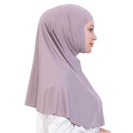 Prien Chic Hijab for Women, Muslim Long Headscarf Set, Scarf with Bonnet, Turkish Islamic Clothing, Prayer Clothing for Women, Abaya, Prayer, Light Mink