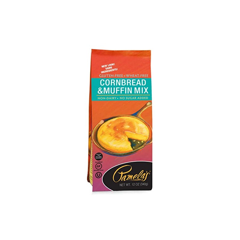 Pamela's Products Gluten Free Cornbread and Muffin Mix - 12