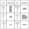 Briny River 6Pcs Golf Cart Keys Set Compatible with EZGO