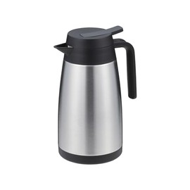 Pearl Metal HC-15 Thermal Insulated Pot, Tabletop Pot, Table Pot, 33.8 fl oz (1,000 ml), 3.3 gal (1.0 L), Stainless Steel, Double Wall Vacuum Construction, Silver