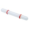 Westmark Ausrollstab, Mit Distanzring, Länge: 22,2 cm, Kunststoff/Silikon, Weiß/Rot/Orange, 30462280