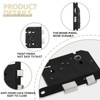 Bwintech 2 PCS 3 Lever Matt Black Mortice Sashlock 65mm