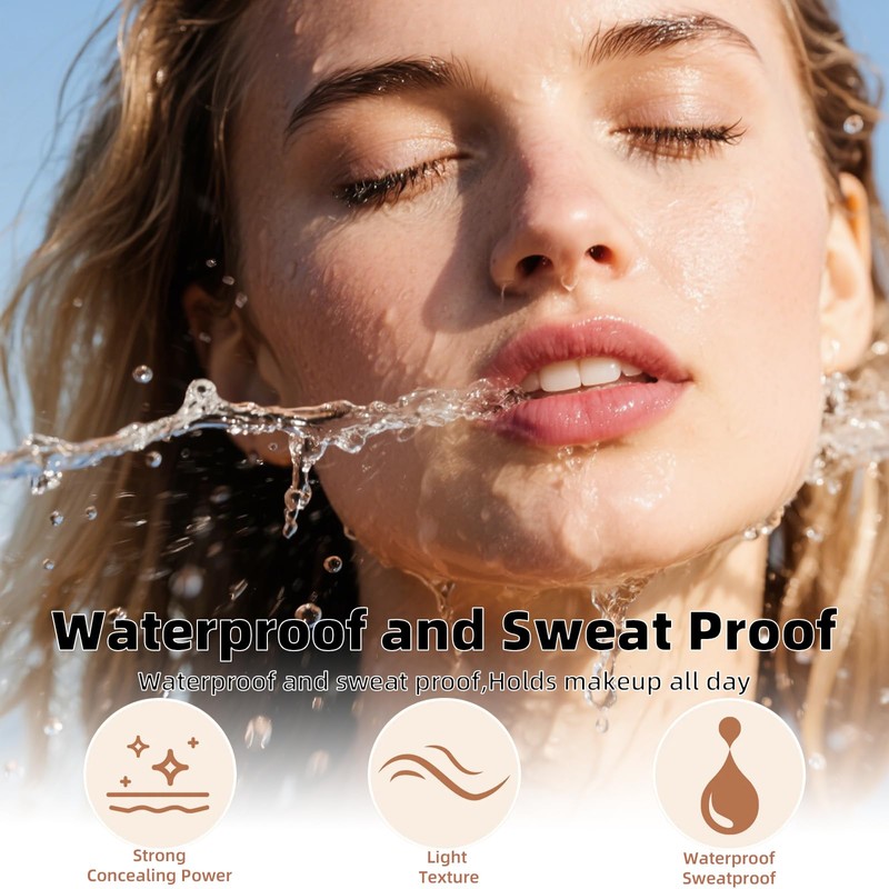 Cushion Concealer Tattoo Pimple Acne Scars Dark Circles Powder Free