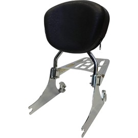 Sissy Bar Backrest & Luggage Rack for Harley Davidson Softail FXST/FLST Models (200mm Wide Rear Tire) - Contoured