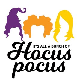 It's All A Bunch Of Hocus Pocus Printed Decal Sticker For Glass/Car/Wall/Window