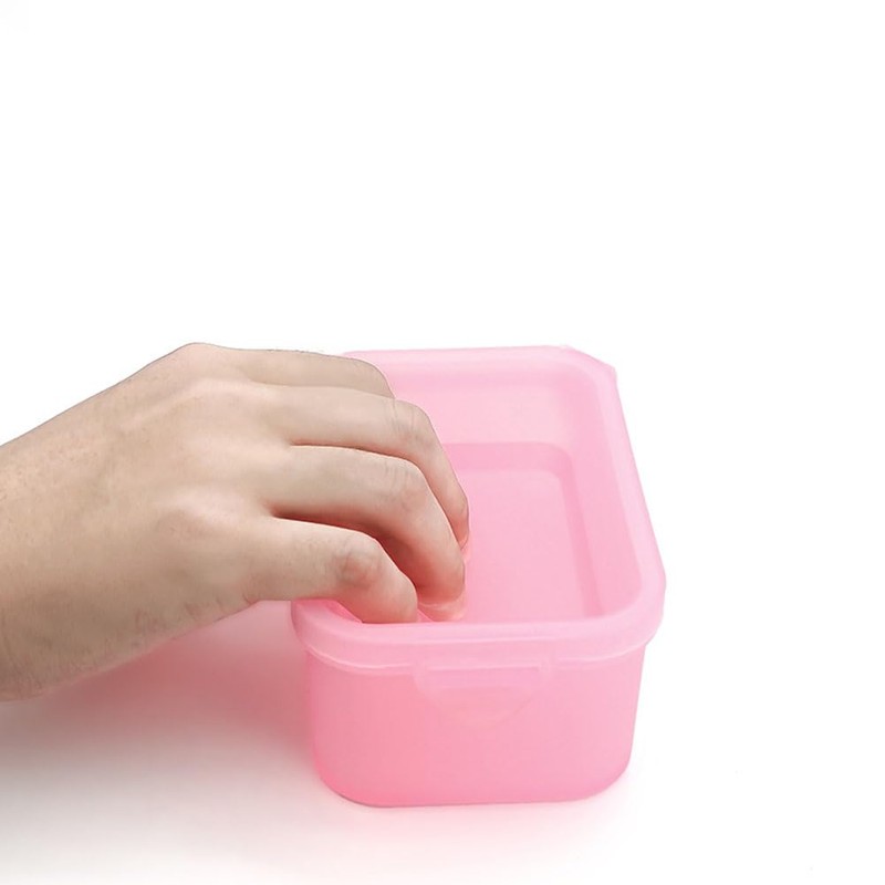 2PCS Plastic Nail Soaking Bowl Nail Soaker Box Nail Polish