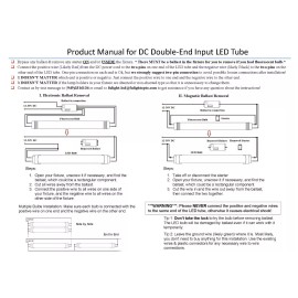 Fulight 12-30V DC-LED F4T5 Tube Light-T5 6" Inch - 2W Daylight 6000K for RV
