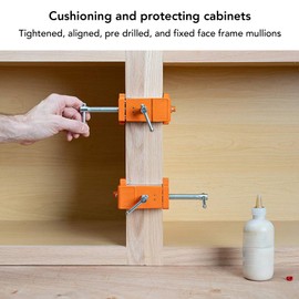 ANKROYU 2PCS Cabinet Clamp, Aluminum Alloy Face Frame Clamp, Face Frame Fixing Tool, Furniture Clamping Tool, Strong Woodworking Clamp for Cabinets