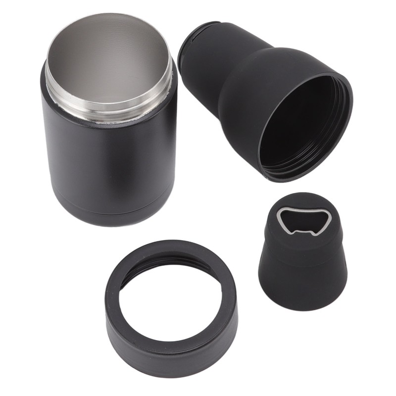 Stainless Steel Beer Can Double Walled Black Simple Insulated Cola