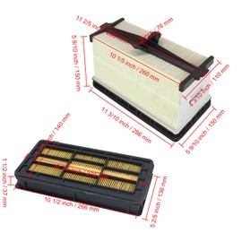 Disenparts Air Filter Set PA31011 7010030 7286652 Compatible with Bobcat Loaders A770 S740 S750 S770 S850 T740 T750 T770 Telescopic Handlers T35.105 T35.105L T35.130