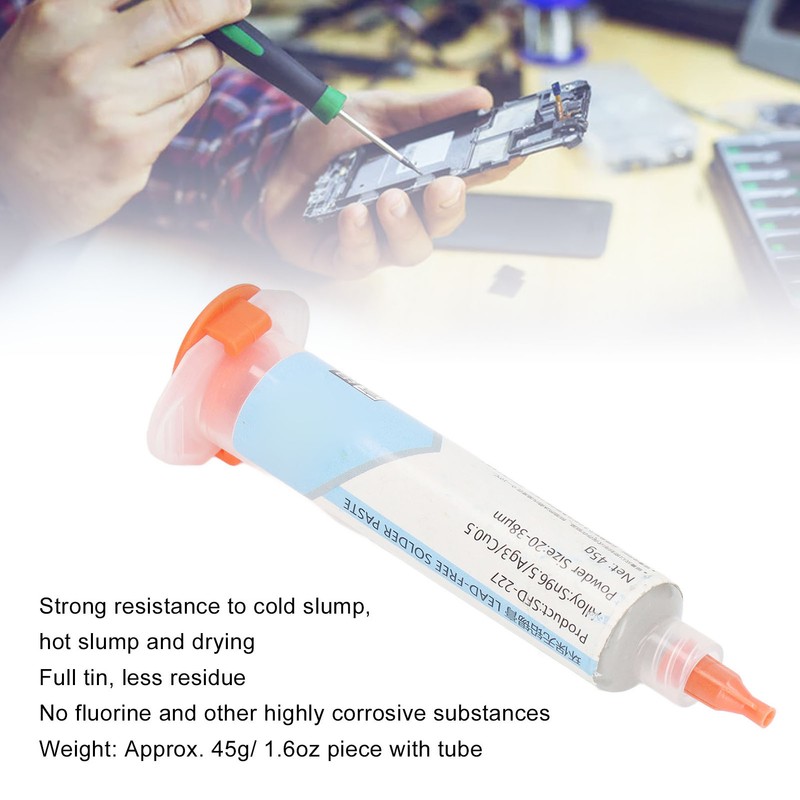 High Temperature Solder Paste Needle Tube Anti Drying 217℃ Soldering