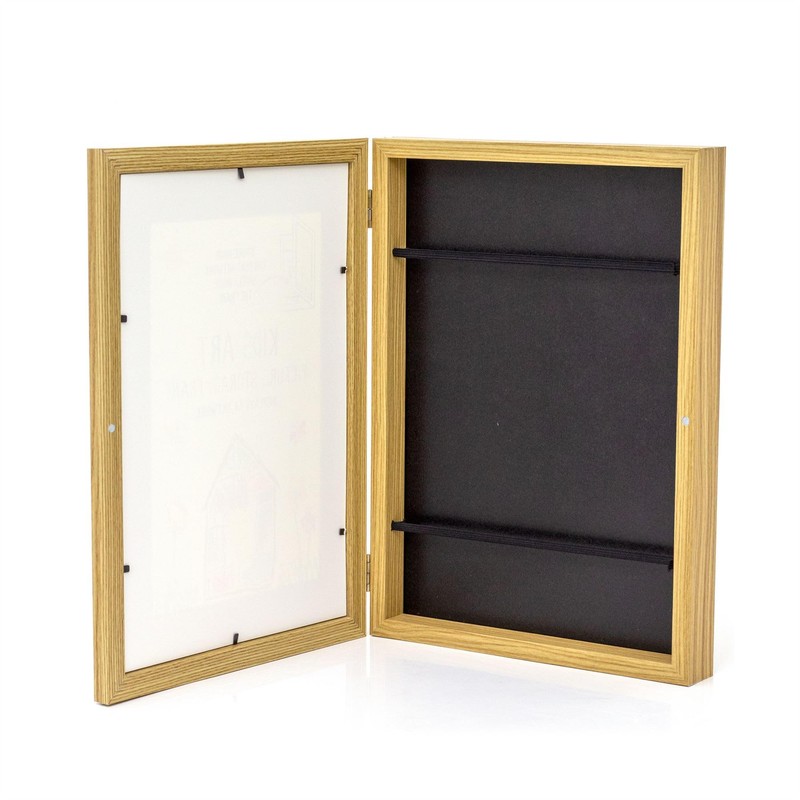 Carousel Home Kids Artwork Display Frame | Front-Opening A4 Storage