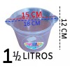 MDJ Hielera De Plastico Con Pinzas De Plastico 12 Piezas