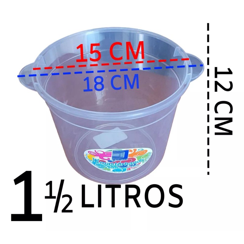 MDJ Hielera De Plastico Con Pinzas De Plastico 12 Piezas