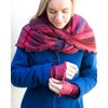 invero, Merino Arm Warmers Ruby Multicoloured, 100% Wool, berry