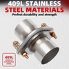 Exhaust Flange 3" Quick Exhaust Flex Spring Flanges with Bolts
