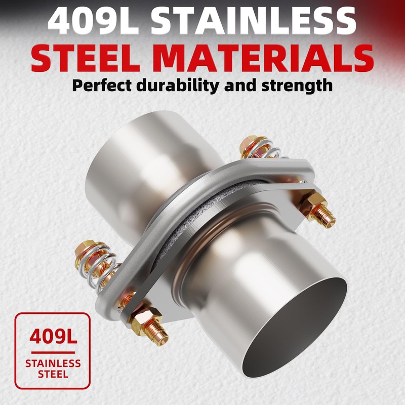 Exhaust Flange 3" Quick Exhaust Flex Spring Flanges with Bolts