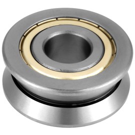 V Groove Ball Bearing, LV204-57 Steel Roller Guide Bearing 20x57x22mm Rail Ball Bearings Wheel Pulley Wheels for Rail Track Linear Motion System