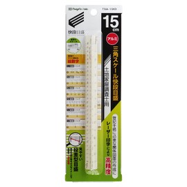 Niigata Seiki SK TSIA-15KD Aluminum Triangular Scale Quick Scale for Land and House Surveyors, 5.9 inches (15 cm), White