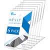 EHWINE 6 Pack 8.5 x 11 Acrylic Sign Holder, Clear