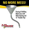 Lumax LX-1704 Heavy Duty Galvanized Steel Funnel with 12" Flexible