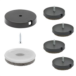 'Wagner QuickClick Glides – Set of 4 for Screwing On/Ultrasoft ", Ø 40mm