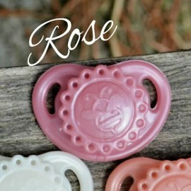 Honeybug VINTAGE MICROpreemie Magnetic Pacifier reborn doll Bitty Baby ROSE PINK