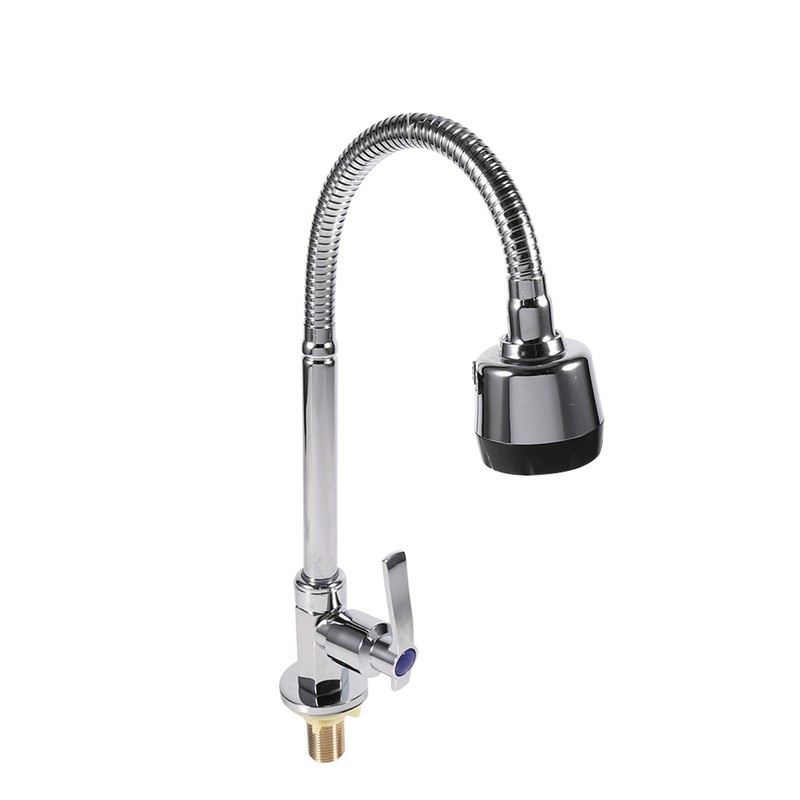 Zinc Alloy Swivel Spout Single Handle Sink Kitchen Faucet Pull