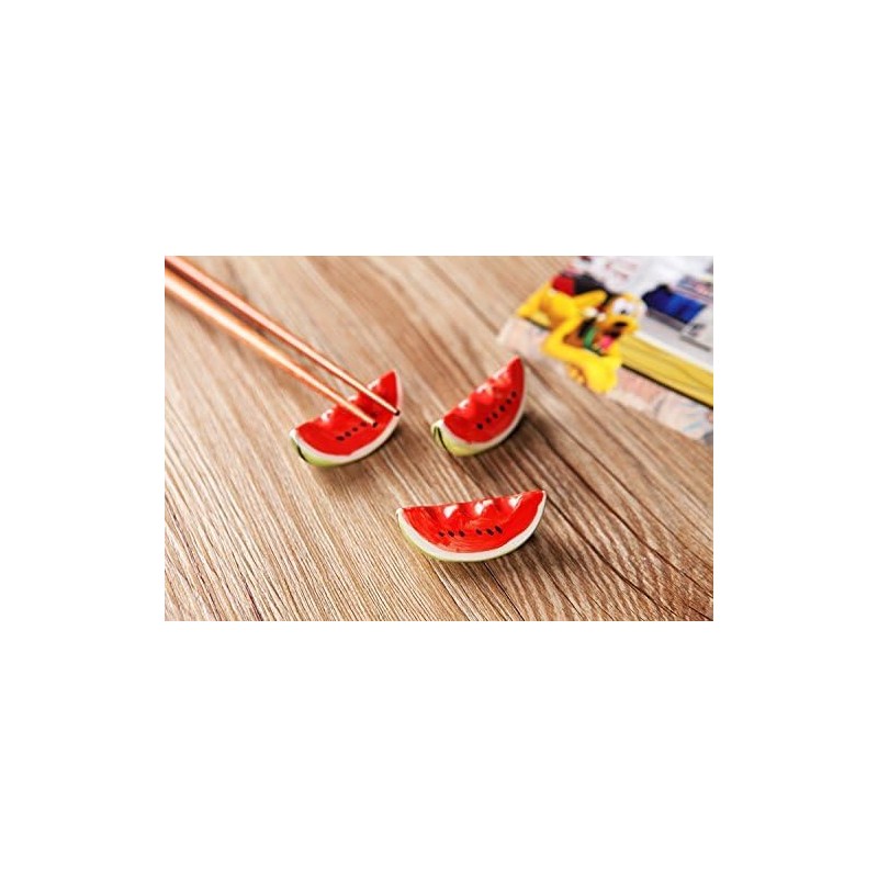 speed mao Cute Watermelon Watermelon Ceramic Chopsticks Rest Caratory, 2