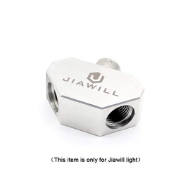 Jiawill Boat Drain Plug Light 1 to 2 Spliter 316L Stainless Steel 1/2NPT
