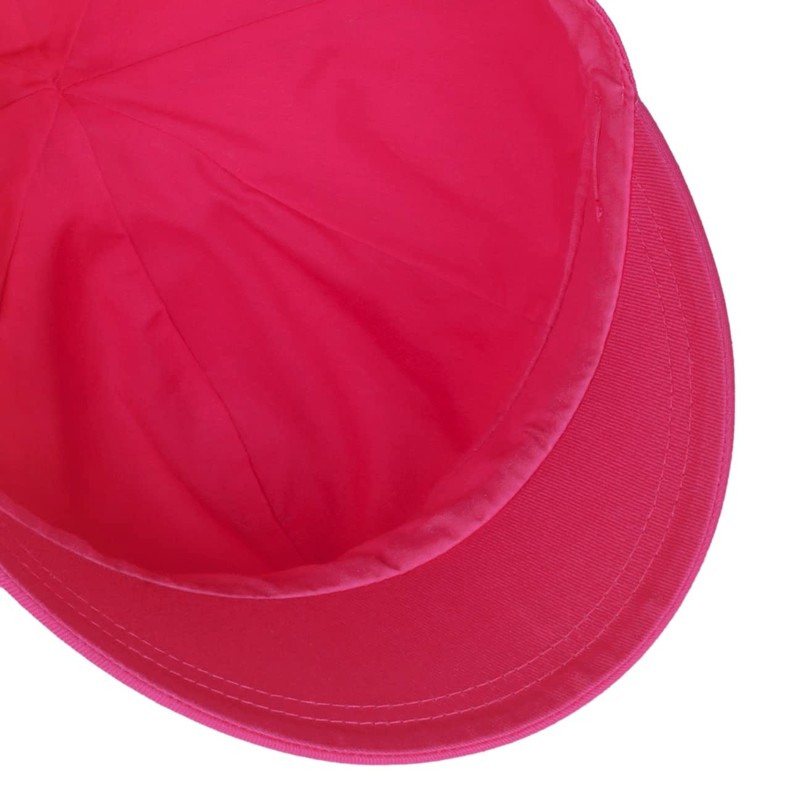 Seeberger Azalee Newsboy Cap Cotton (One Size - Fuchsia)