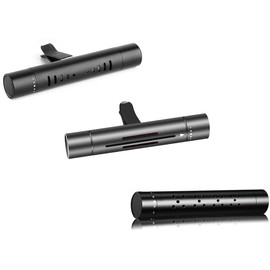 Unifizz 3 Packs Car Diffuser Vent Clip, Cylindrical Essential Oil Car Vent Clips Aroma Diffuser with 18 Refill Sticks for Car, Office, Bathroom, Kitchen, Pet Houses