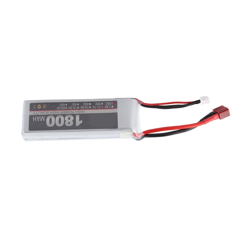 LiPo Battery Pack 11.1V 3S 1800mAh 25C Rechargeable LiPo Battery