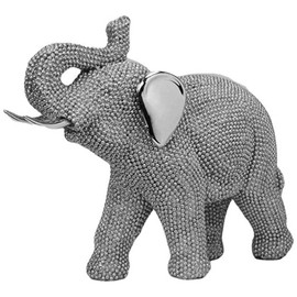 Naturecraft Collection Sparkly Diamante Elephant Figurine Statue NC1151