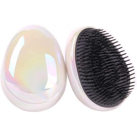 VinBee Hair Brush for Detangling Hair, Wet Detangler Compact Styler Anti-Slip Brush, for Women, Girls and Children (Pearl White)