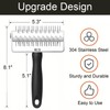 EVEDMOT Pizza Dough Docker Roller Stainless Steel, Pin Puncher Dough